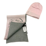 TRUSSARDI set cappello-sciarpa bicolore con stampa Rosa per Bambina TGA25007HS ROSA TRUSSARDI 