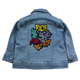 John Richmond Giubbino In Denim Tinta Unita per Neonata RIP260209GB AZZURRO JOHN RICHMOND 