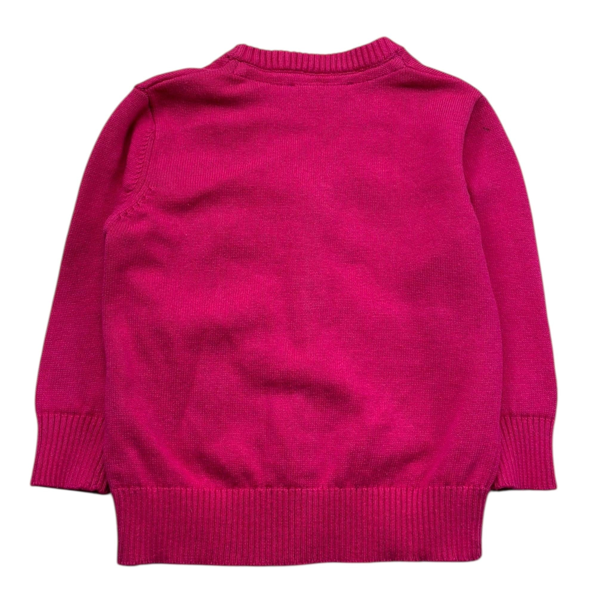 John Richmond Cardigan Tinta Unita con Logo per Neonata RIP26032MA FUXIA JOHN RICHMOND 