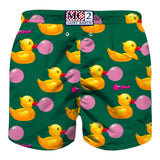 Saint Barth Costume Tinta Unita con Stampa Papere per Bambino DUCKY VERDE SAINT BARTH 