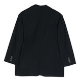 Dou Dou Blaue Button-Down-Jacke, einfarbig, für Jungen