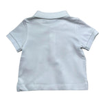 Moschino Polo Mezza Manica Tinta Unita per Neonato MUM04J BIANCO MOSCHINO 