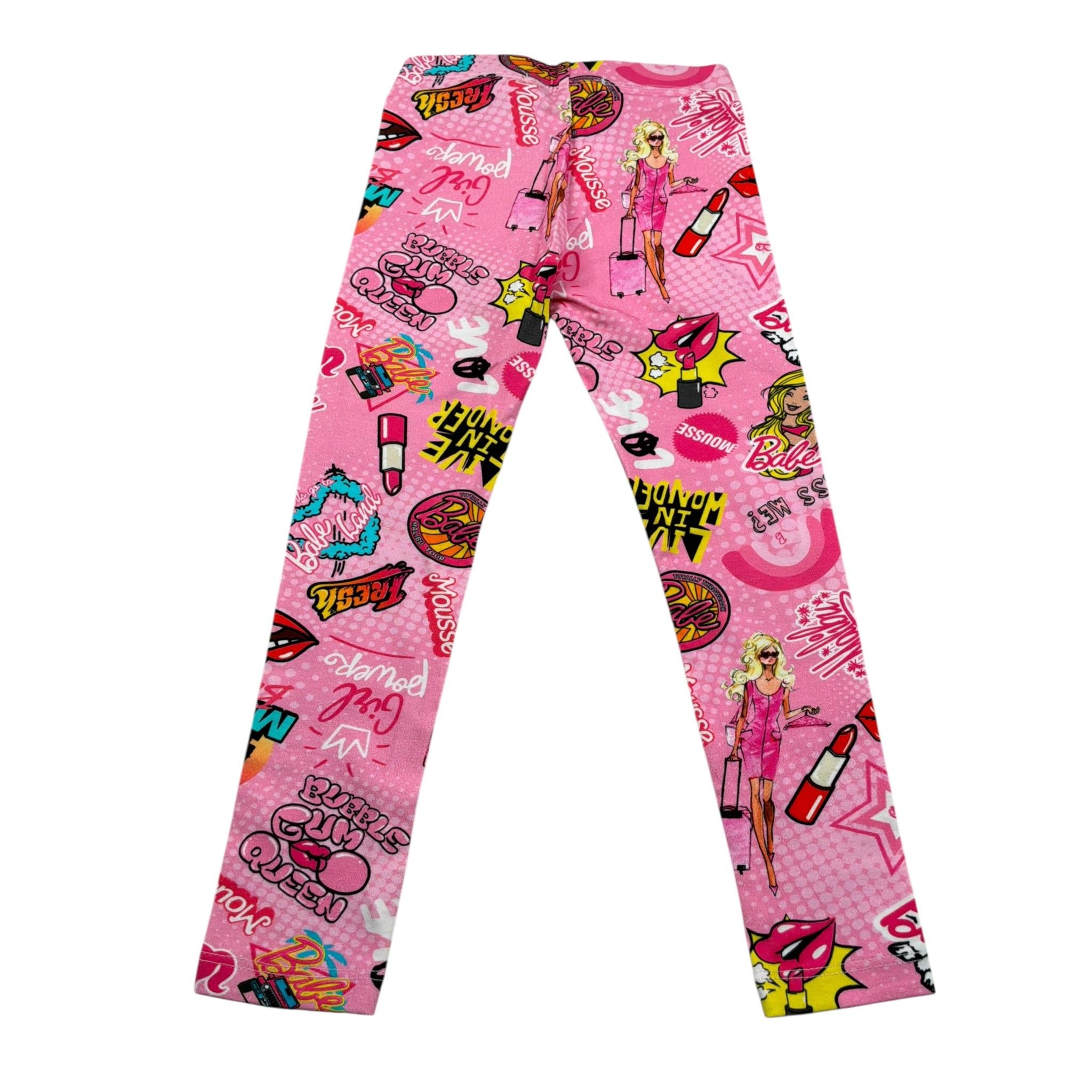 Mousse Leggins tinta unita Stampe Barbie Rosa per Bambina XKLMKF ROSA MOUSSE 