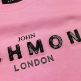 JOHN RICHMOND t-shirt girocollo tinta unita con stampa Rosa per Bambina RGA24055TS ROSA JOHN RICHMOND 