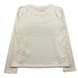 MISS BLUMARINE shirt girocollo tinta unita con brillantini Bianco per Bambina IF4140 BIANCO MISS BLUMARINE 