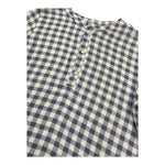 Petit Indi Camicia Tinta Unita con Fantasia A Quadri per Bambino SS25BK7133 BLU PETIT INDI 