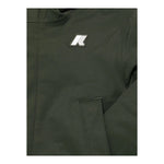 K-WAY giubbino tinta unita modello lungo con cappuccio Verde per Bambino K1128HW VERDE K-WAY 