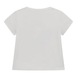 Guess T-Shirt Girocollo Tinta Unita con Stampa per Neonata K5GI08K6YW4 BIANCO GUESS 