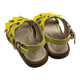 Florens The Little Sandalen, einfarbig mit gelben Stern-Applikationen für Babys