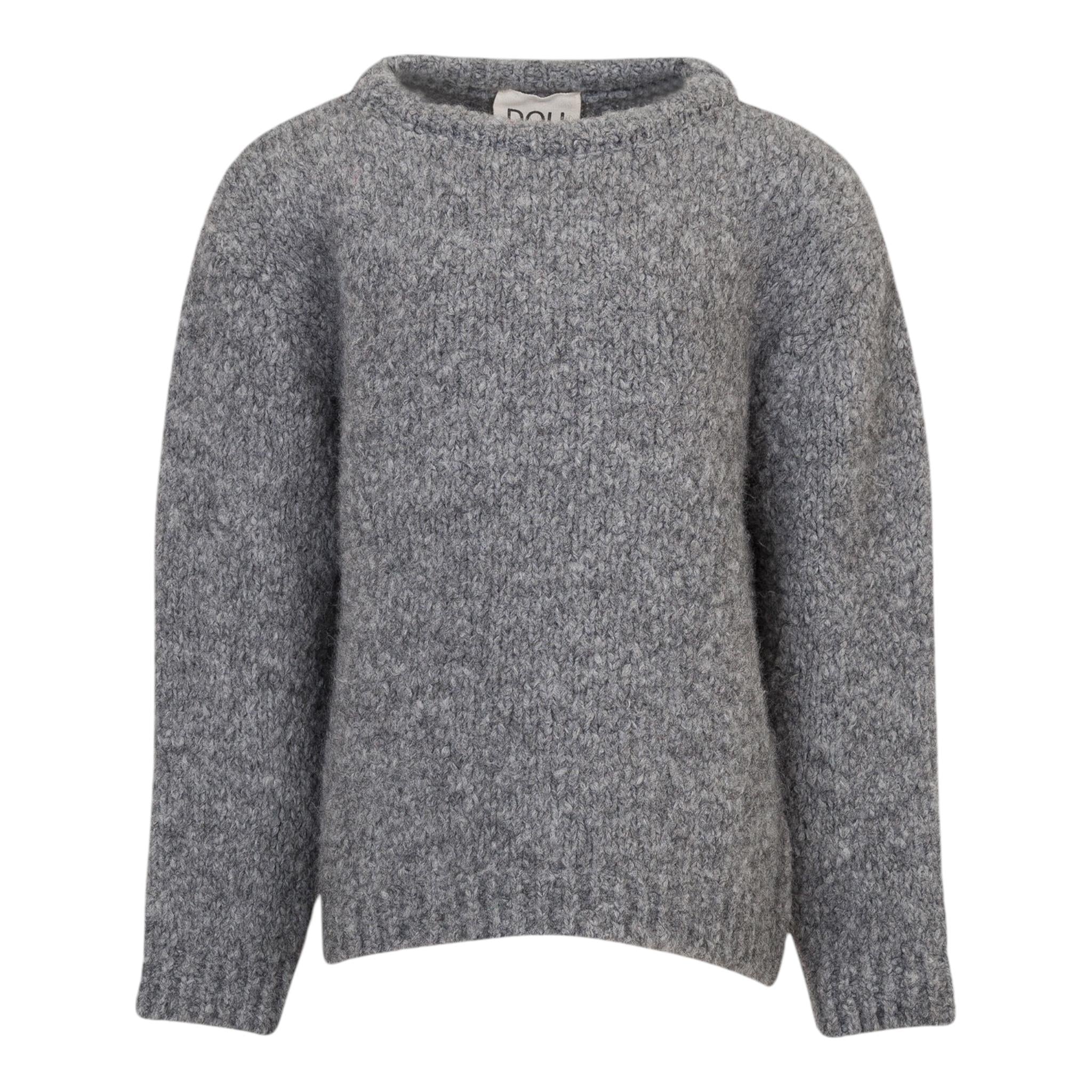 DOU DOU maglia girocollo tinta unita Grigio per Bambina DV9P50XX GRIGIO DOU DOU 