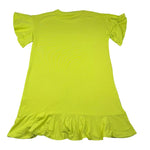 Gaelle Abito Mezza Manica Tinta Unita con Stampa per Bambina 2746V00339XX VERDE GAELLE 