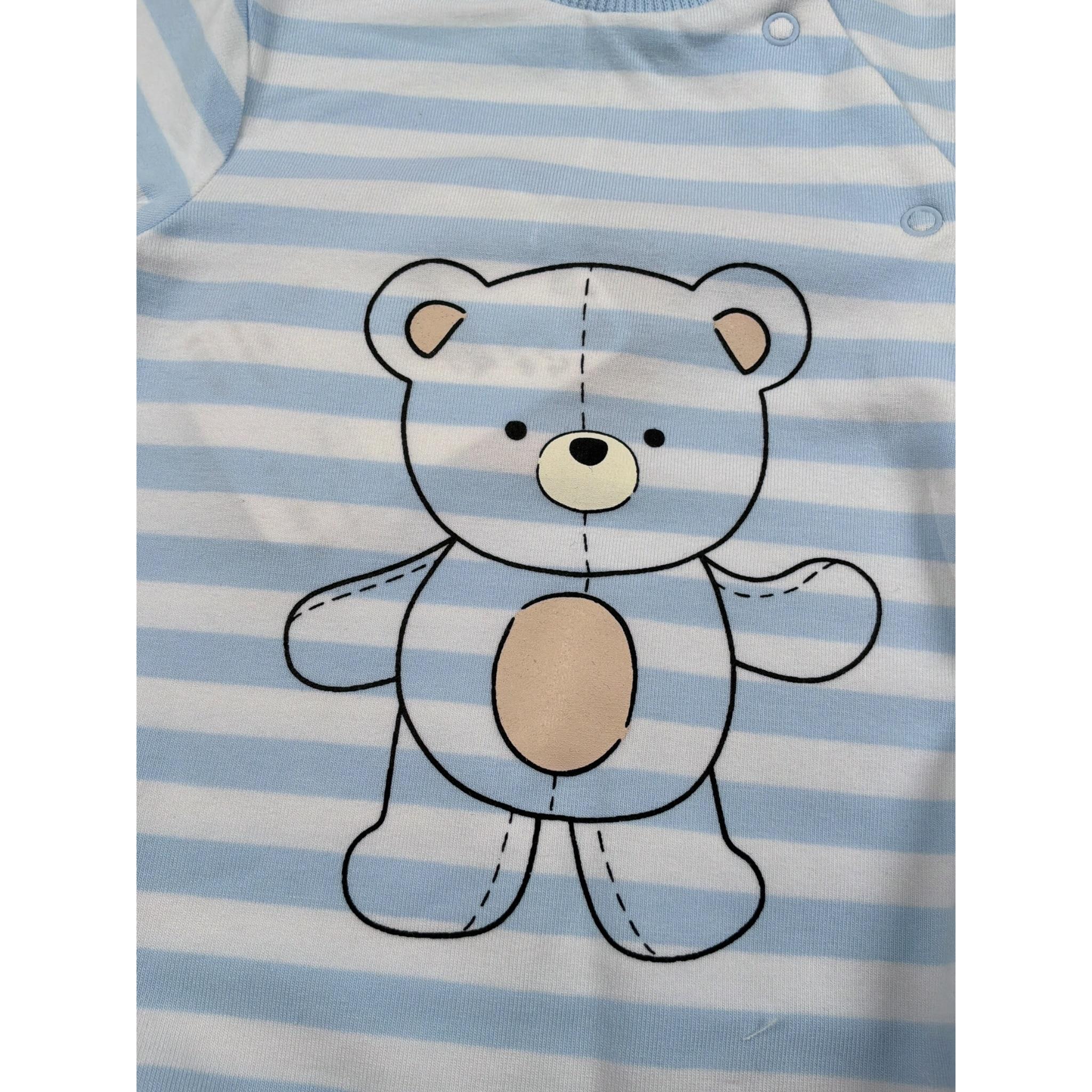 Mayoral Tutina Manica Lunga Fantasia A Righe Azzurro per Neonato 1709UX AZZURRO MAYORAL 