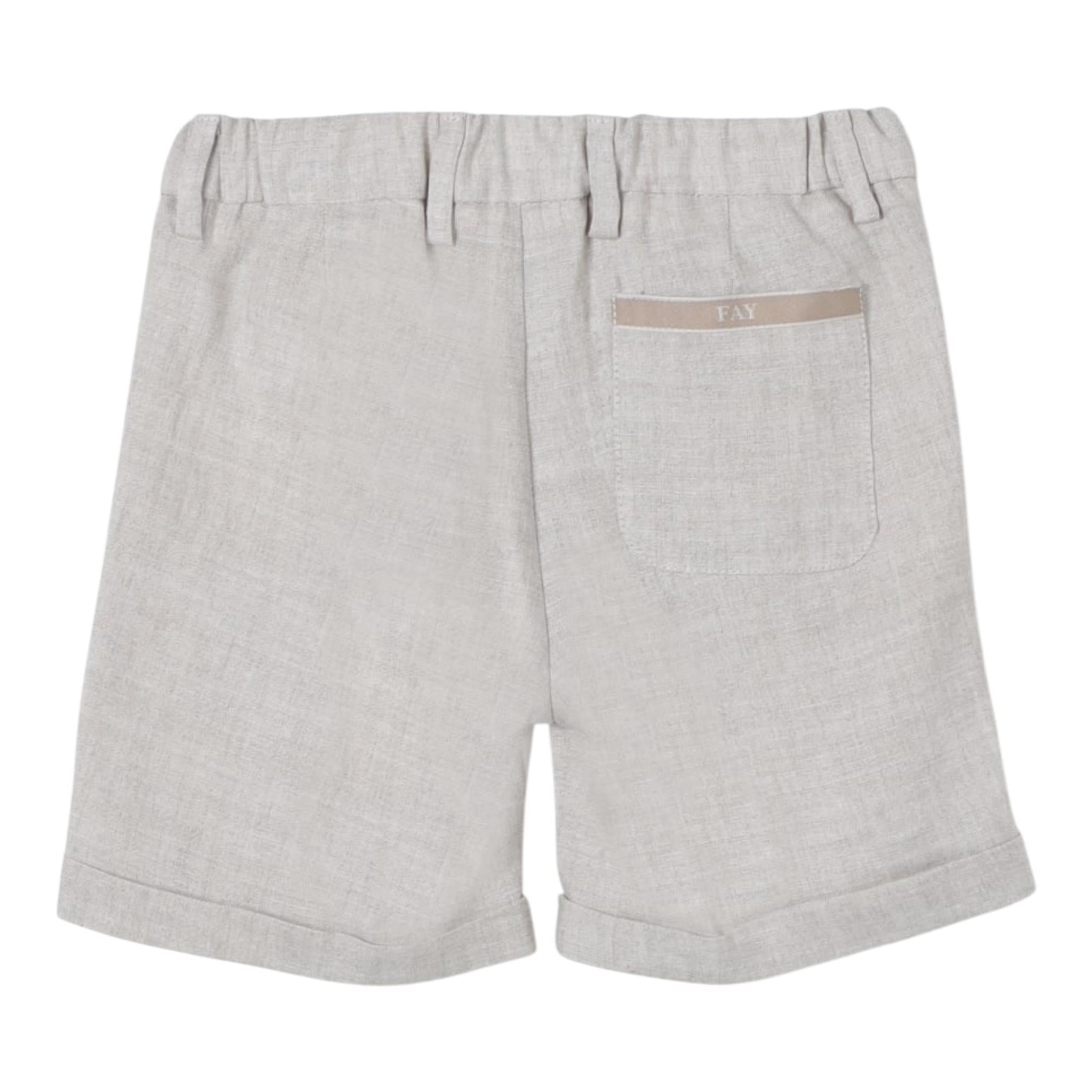 Fay Bermuda Tinta Unita per Neonato FU6529 BEIGE FAY 