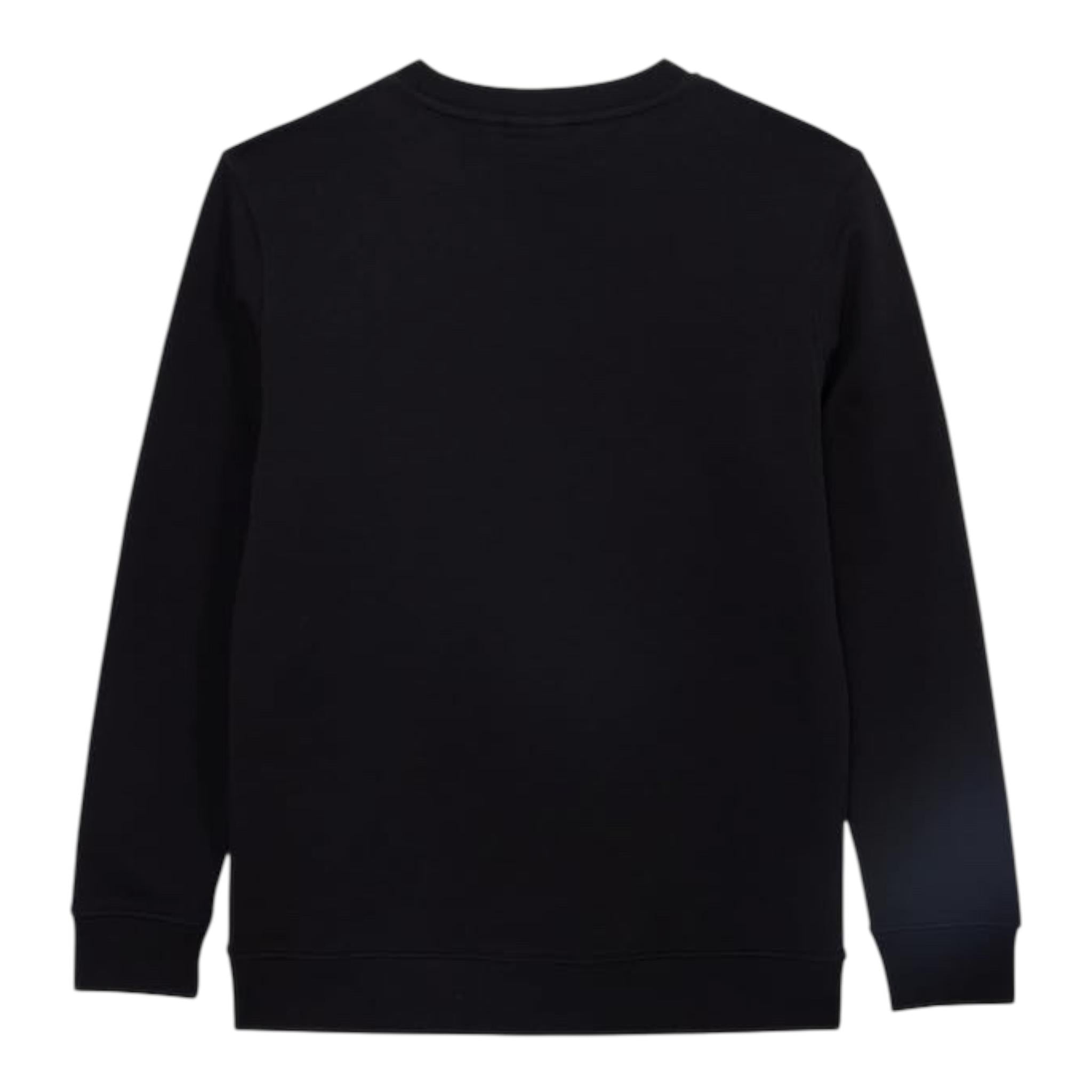 VANS felpa chiusa girocollo tinta unita con logo Nero per Bambino VN000K99BLK1 NERO VANS 