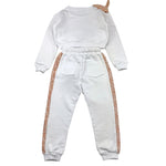 FUN & FUN completo 2pz felpa-pantalone tinta unita Bianco per Neonata FBST00955N BIANCO FUN & FUN 