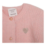CARRE'MENT BEAU cardigan tinta unita con ricamo cuore Rosa per Neonata Y05268 ROSA CARRE'MENT BEAU 