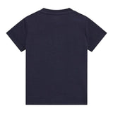 Guess T-Shirt Gircollo Tinta Unita con Stampa per Neonato I5RI03I3Z14 BLU GUESS 