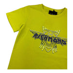 JOHN RICHMOND t-shirt girocollo tinta unita con stampa Verde acido per Bambino RBA25189TS VERDE ACIDO JOHN RICHMOND 