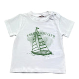Le Bebe' T-Shirt Girocollo Tinta Unita con Stampa per Neonato LBB5422 BIANCO LE BEBE' 