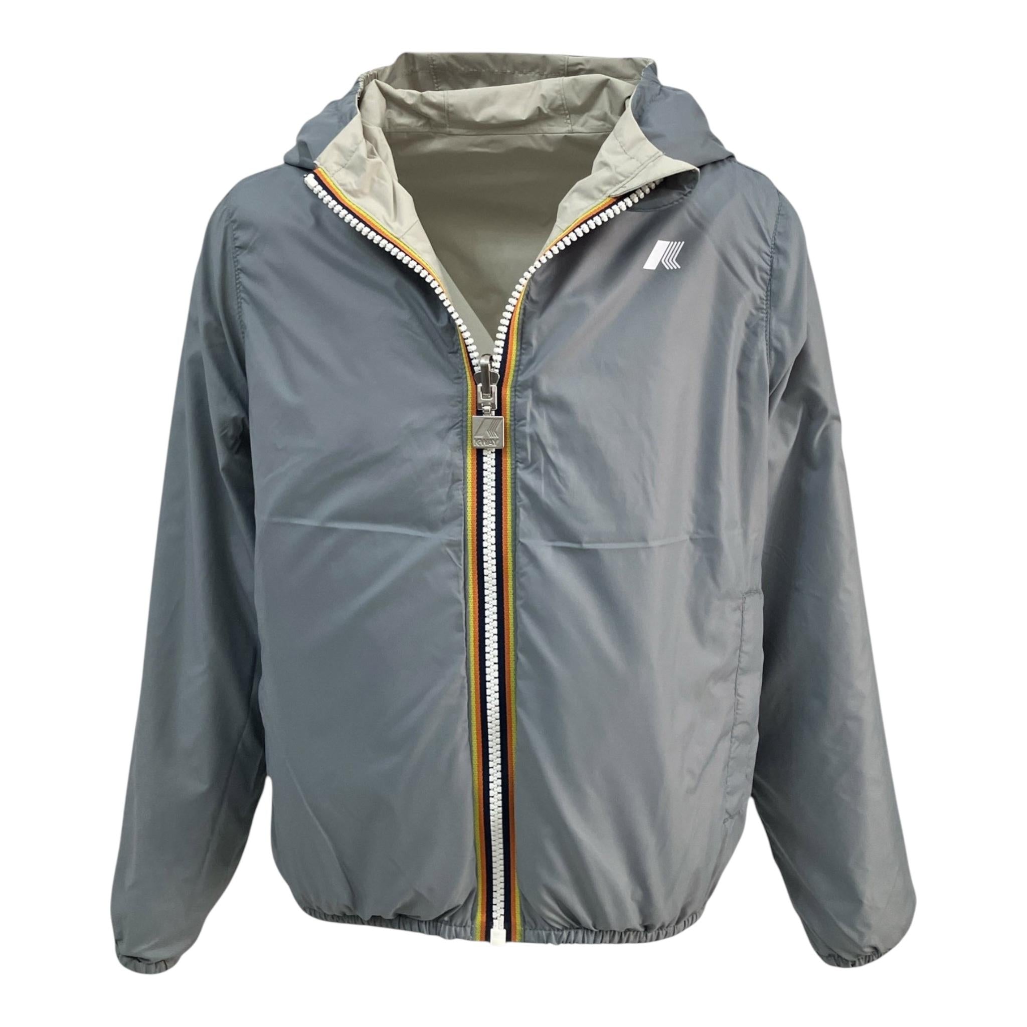 K-Way Giubbino Reversibile Bicolore per Bambino K61314W BEIGE/GRIGIO K-WAY 