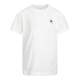 Converse T-Shirt Girocollo tinta unita con Logo Bianco per Bambino 9C9506 BIANCO CONVERSE 