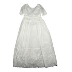 Raffaella Abito Cerimonia Tinta Unita Mezza Manica per Bambina URSULA BIANCO RAFFAELLA 