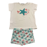 Calamaro Completo 2 Pezzi T-Shirt-Costume per Neonato 23030 BIANCO CALAMARO 