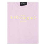 John Richmond T-Shirt Girocollo Tinta Unita con Stampa per Neonata RIP25002TSX LILLA JOHN RICHMOND 