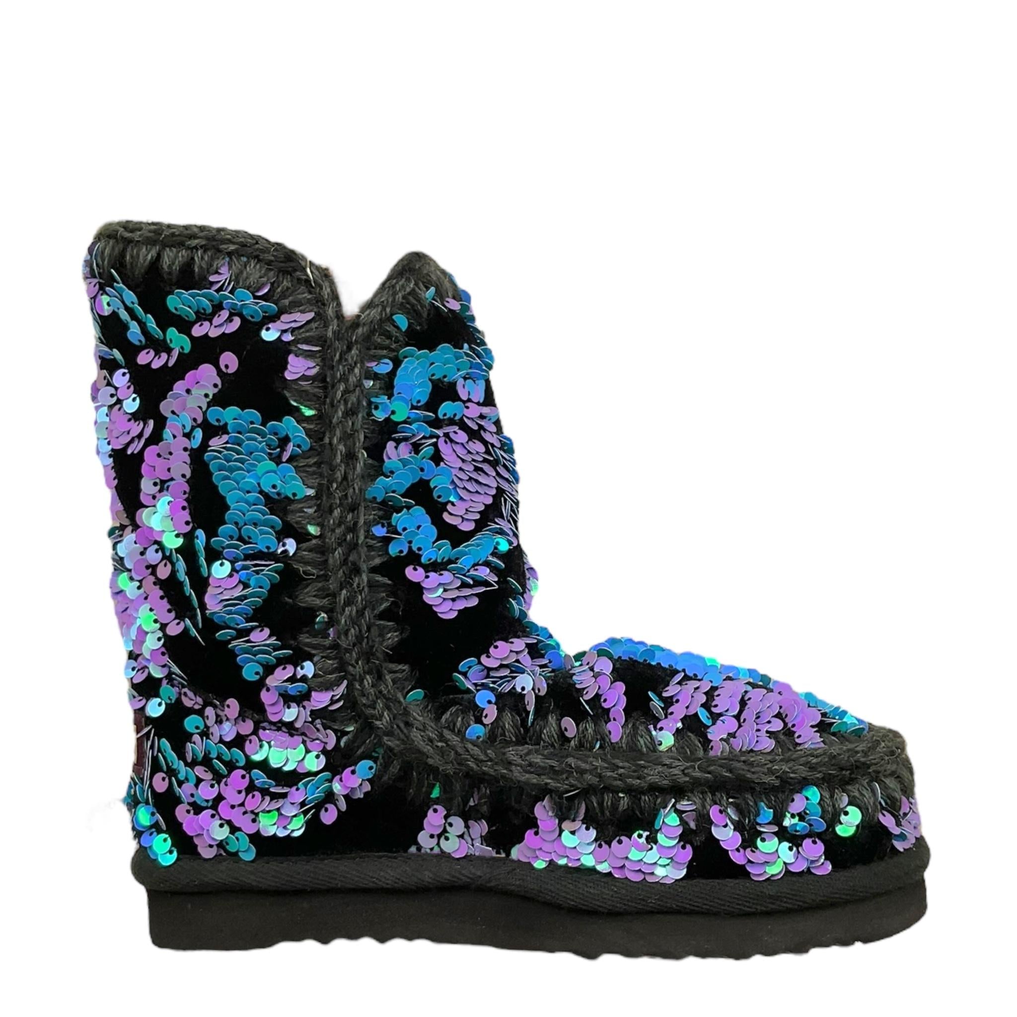 MOU stivali tinta unita con paillettes Nero per Bambina FK101031K NERO MOU 