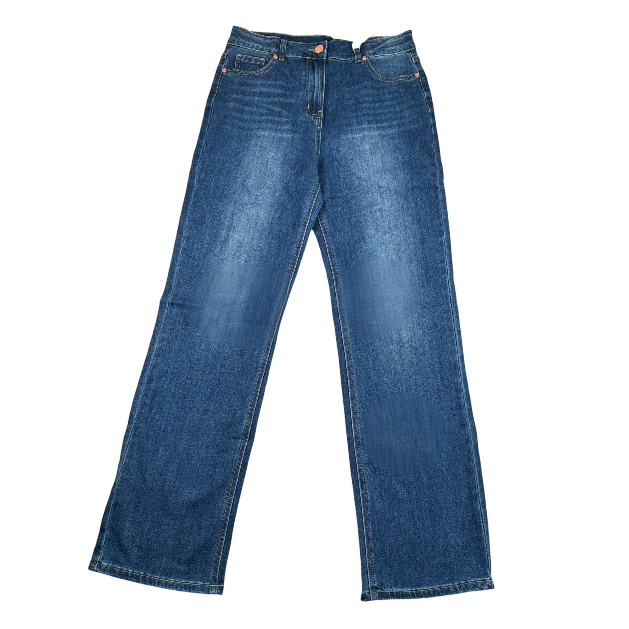 Manila Grace Jeans Tinta Unita con Girovita Regolabile per Bambina MG2649 BLU MANILA GRACE 