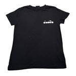 Diadora T-Shirt Girocollo tinta unita con Logo Nero per Bambino 033218 NERO DIADORA 
