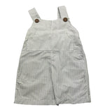 Wedoble Weiß/Blau gestreifter Overall für Babys