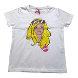 Mousse Kinder T-Shirt Rundhals Einfarbig mit Print Weiß Für Mädchen