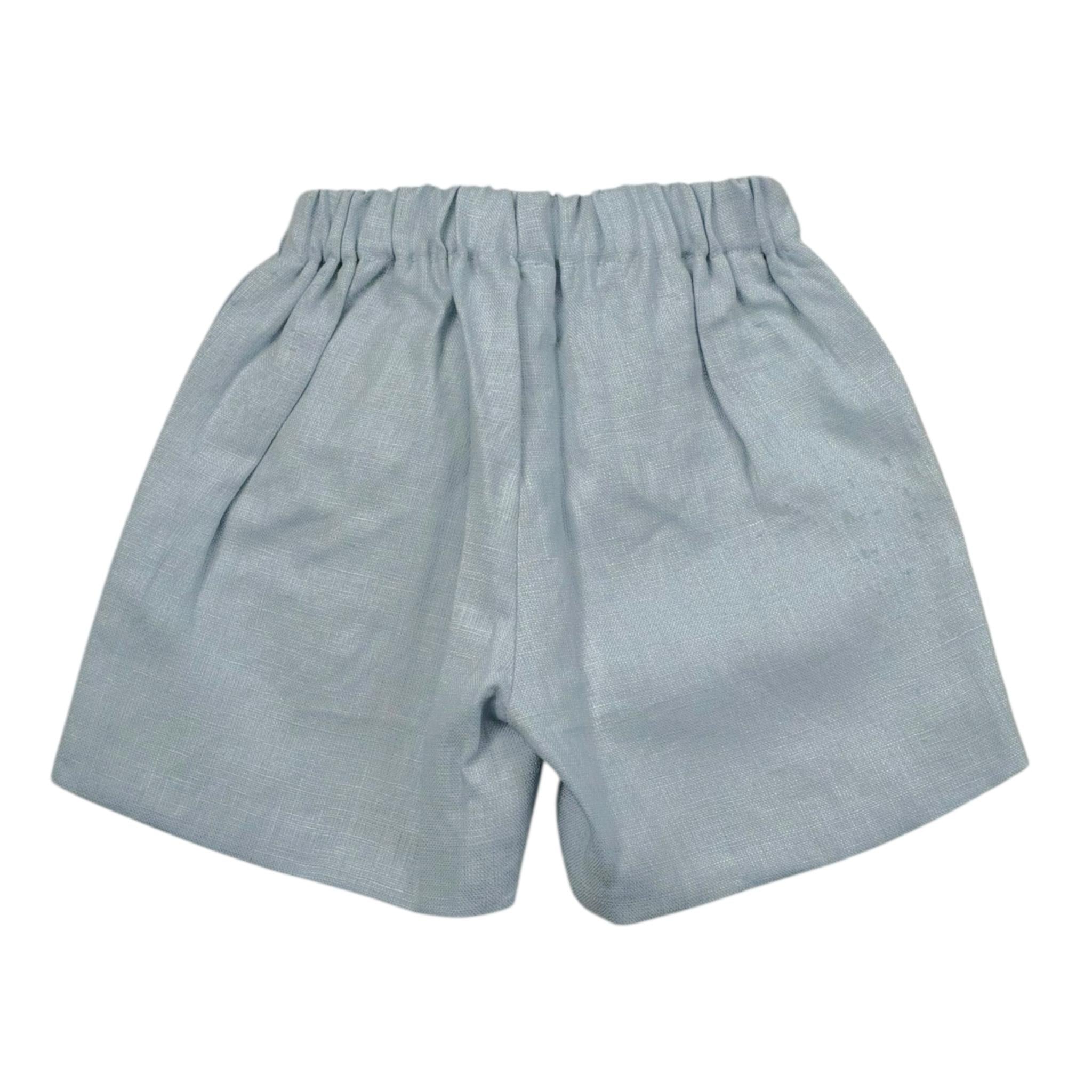 La Stupenderia Short Tinta Unita con Elastico In Vita per Bambina TJBR74XJ AZZURRO LA STUPENDERIA 