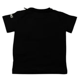 Iceberg T-Shirt Rundhalsausschnitt einfarbig mit schwarzem Aufdruck für Neugeborene