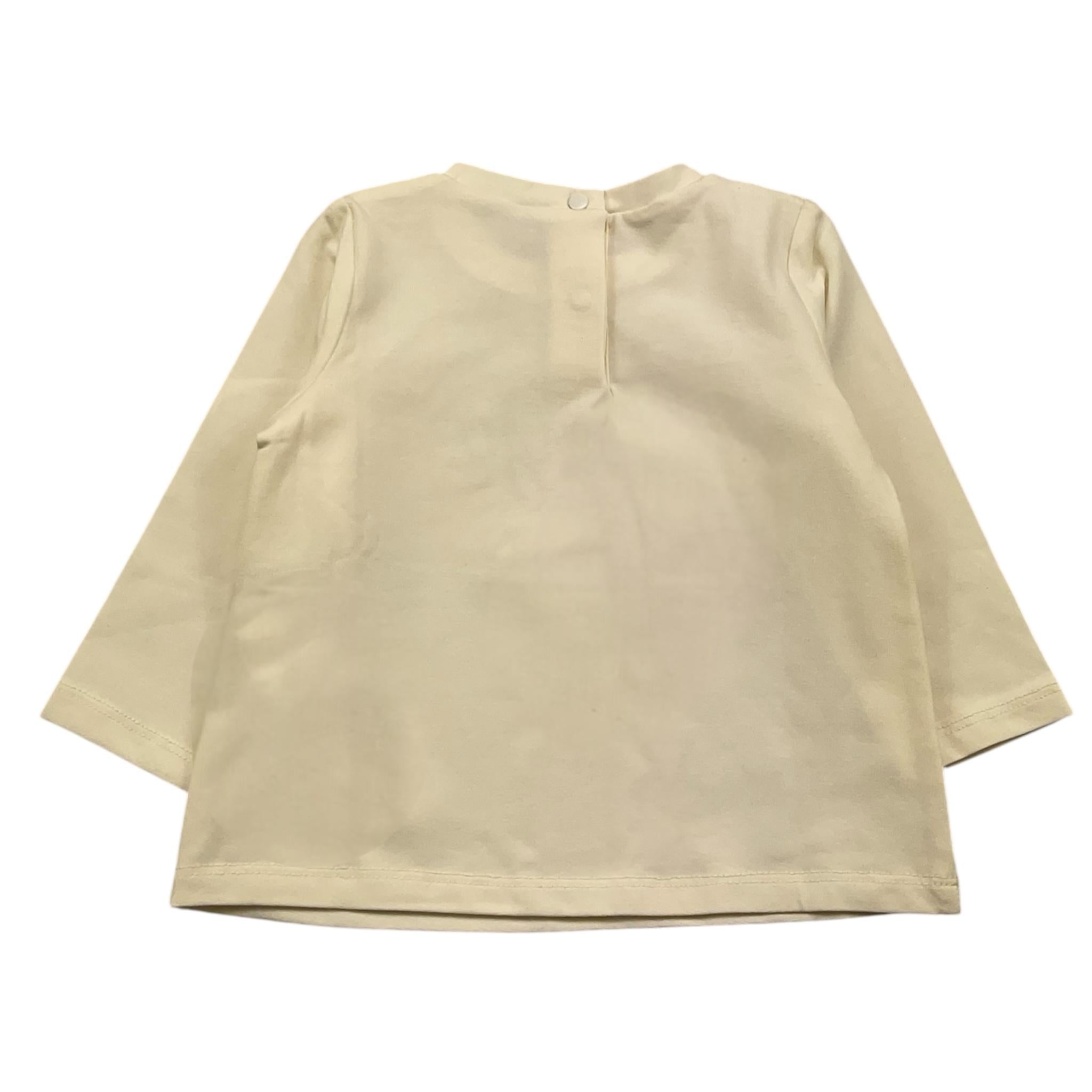 LIU JO shirt girocollo tinta unita cn stampa brillantinata Panna per Neonata HF4042X PANNA LIU JO 