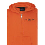 John Richmond Felpa Tinta Unita con Zip E Cappuccio per Bambino RBP25004FEJX ARANCIONE JOHN RICHMOND 
