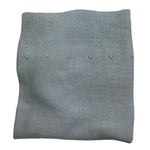 PAZ RODRIGUEZ coperta tinta unita con ricami Azzurro per Neonato 031110981 AZZURRO PAZ RODRIGUEZ 