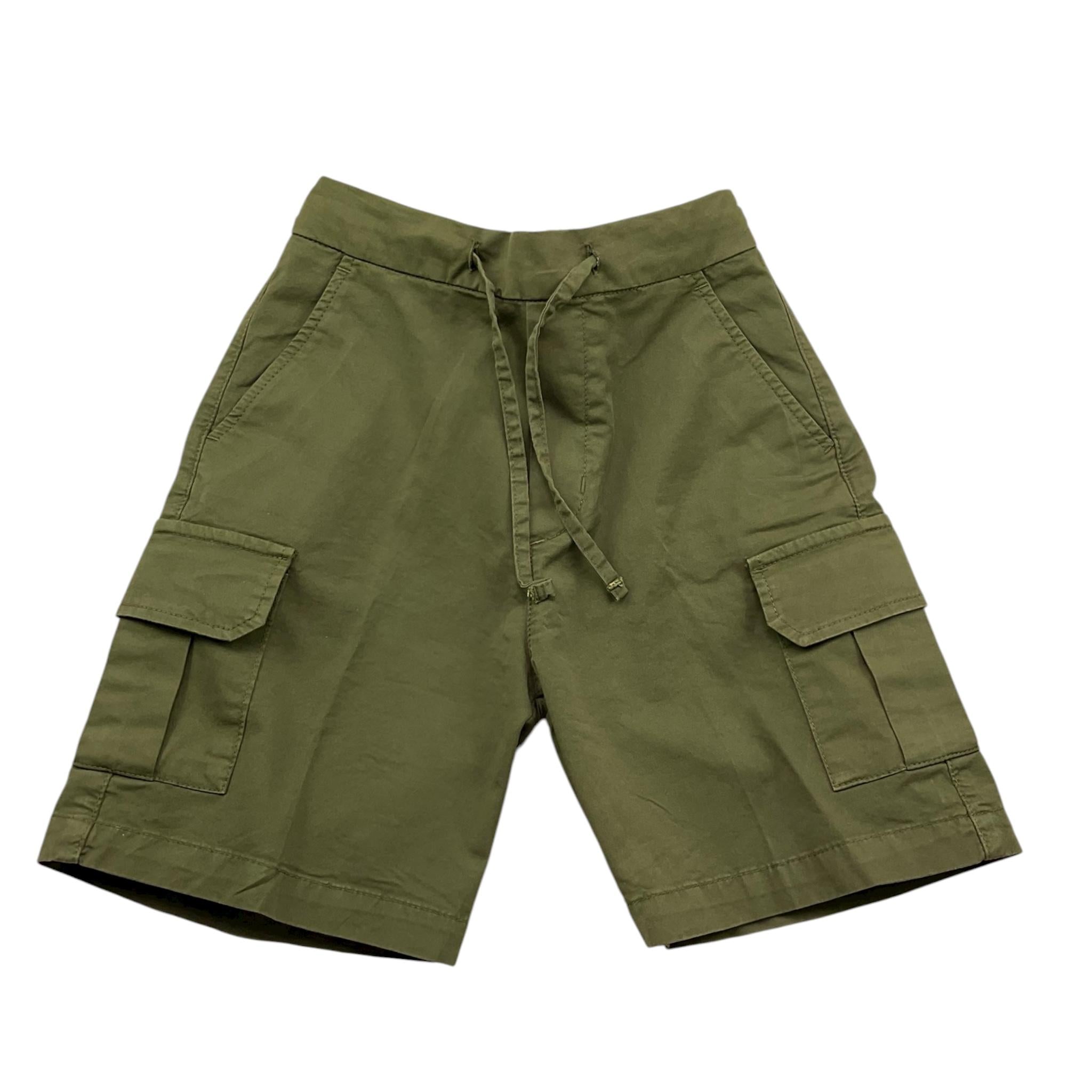 Paolo Pecora Bermuda Tinta Unita con Elastico In Vita per Bambino PP3995X VERDE PAOLO PECORA 