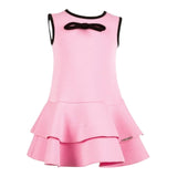 TWINSET abito giromanica tinta unita con profili in contrasto Rosa per Bambina 242GJ2020 ROSA TWINSET 