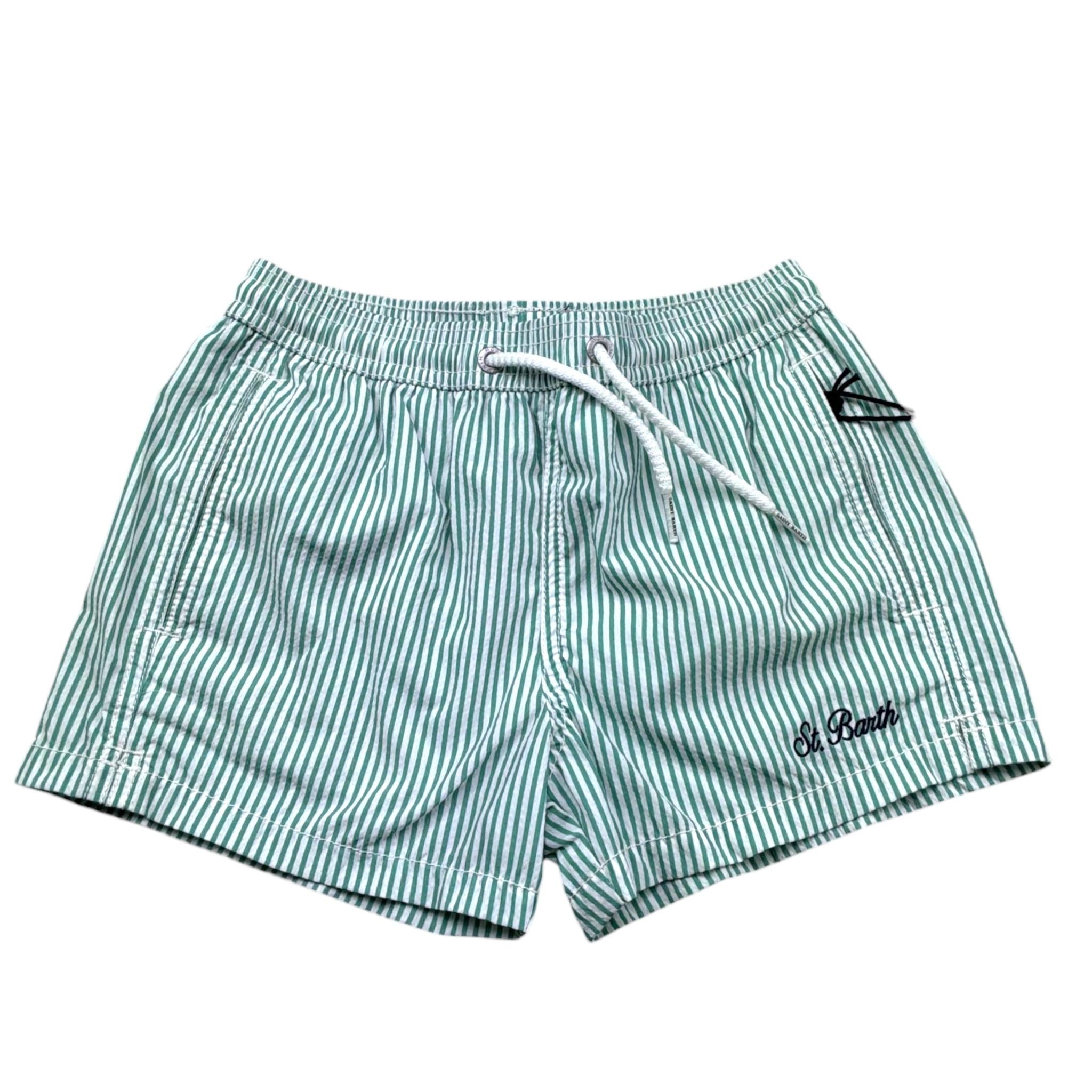 Saint Barth Costume Stampa Fantasia per Bambino PATM002PA VERDE ACQUA SAINT BARTH 