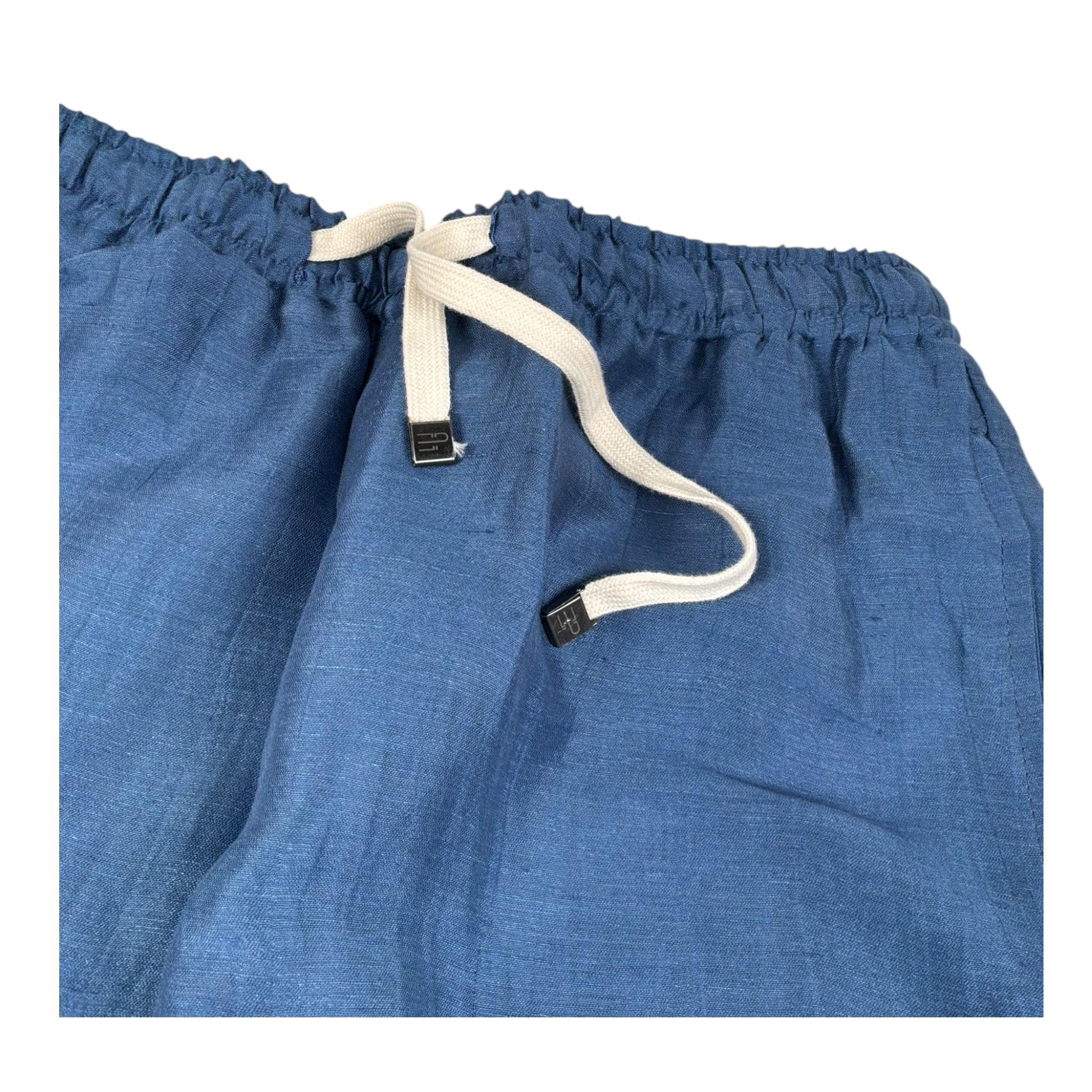 Emanuel Pris Pantalone Tinta Unita con Elastico In Vita per Bambino EPT6224R BLU EMANUEL PRIS 