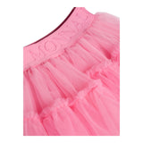 MONNALISA gonna tinta unita con tulle Fuxia per Neonata 37DGON FUXIA MONNALISA 