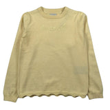 Trussardi Maglia Girocollo Tinta Unita con Logo per Bambina TGP26030MA GIALLO TRUSSARDI 