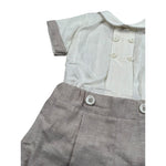 Pure Firenze Completo 2 Pezzi Camicia-Bermuda  per Neonato PC03308 BEIGE PURE FIRENZE 