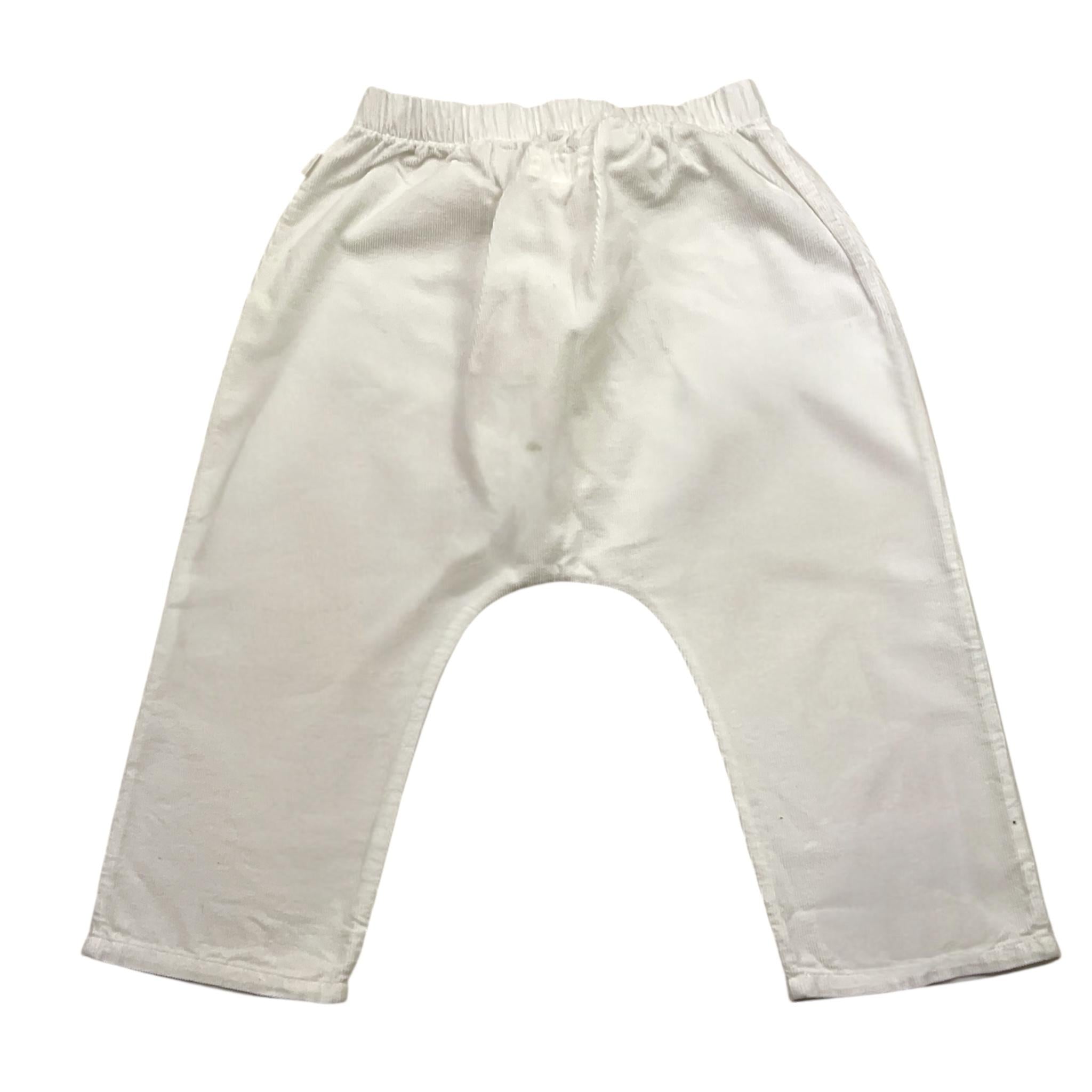 TEDDY E MINOU pantalone tinta unita con elastico in vita Bianco per Neonata I24PT007V6014 BIANCO TEDDY E MINOU 