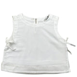 Please Top Giromanica Tinta Unita per Bambina CC89300G72X BIANCO PLEASE 