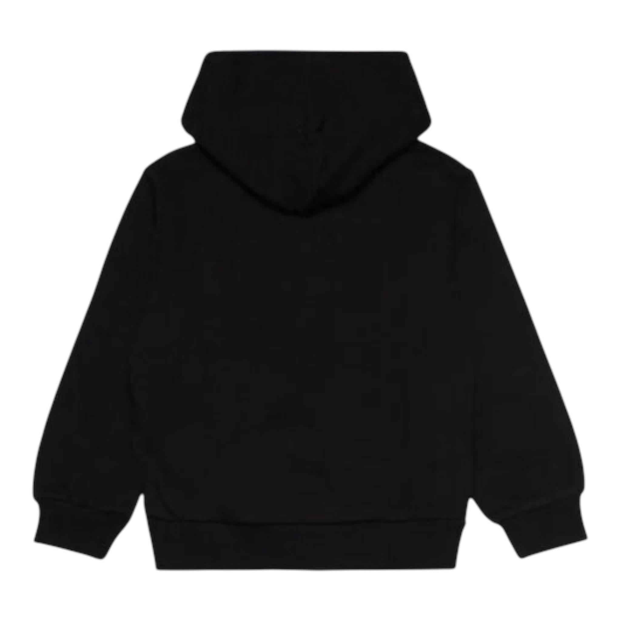 Diesel Felpa Chiusa con Cappuccio tinta unita Nero per Bambina J01457X NERO DIESEL 