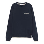 TRUSSARDI maglia girocollo tinta unita con stampa logo Blu per Bambino TIA24004MA BLU TRUSSARDI 
