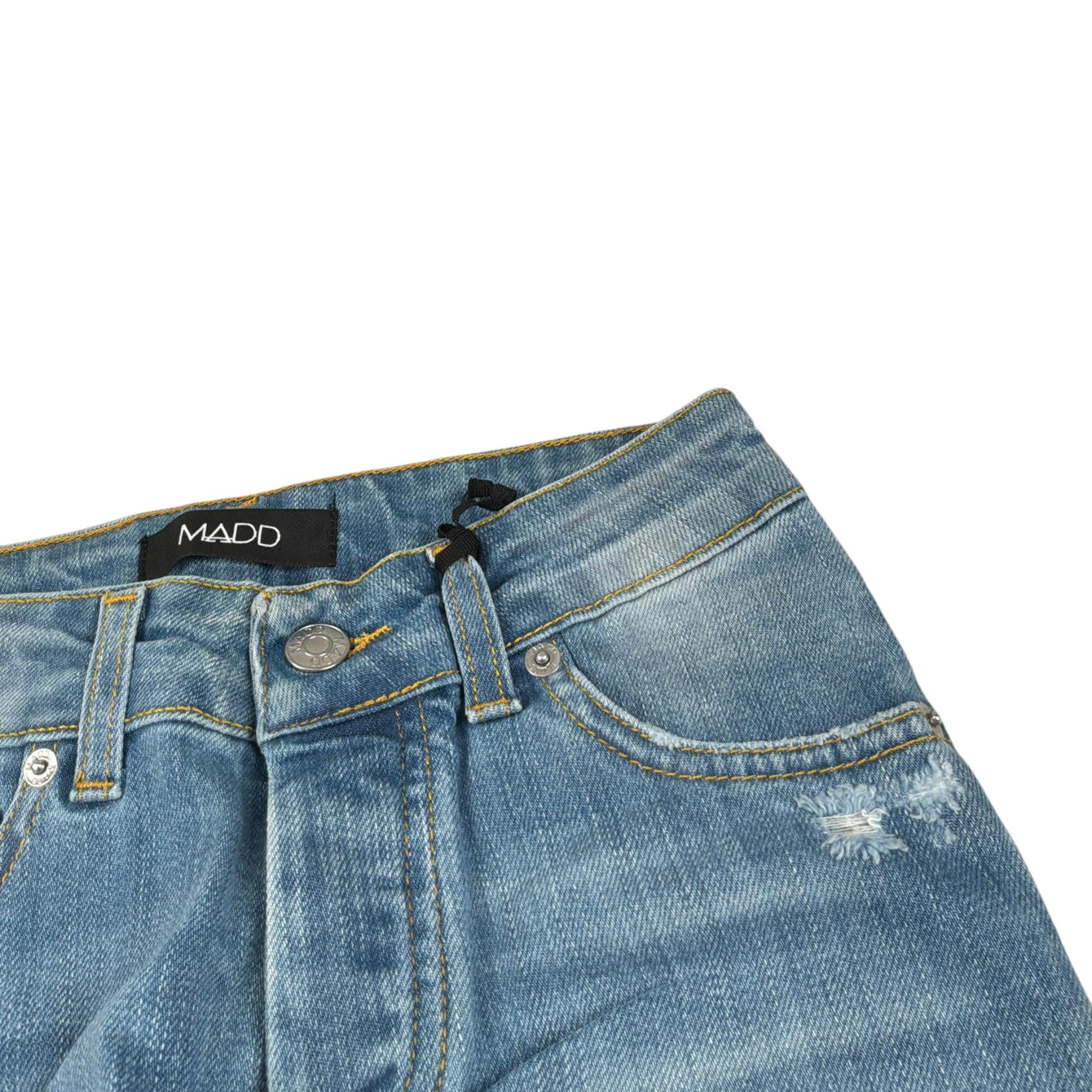 Madd Jeans Inta Unita 5 Tasche Azzurro per Bambino MAB2010 AZZURRO MADD 